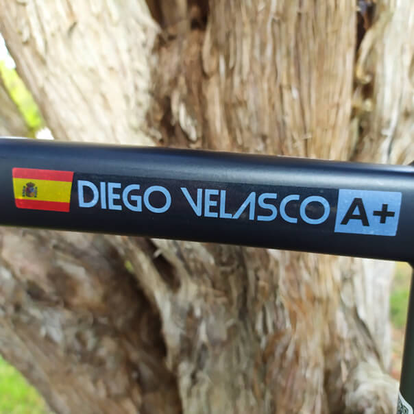 Pegatinas bicicleta Diego Velasco