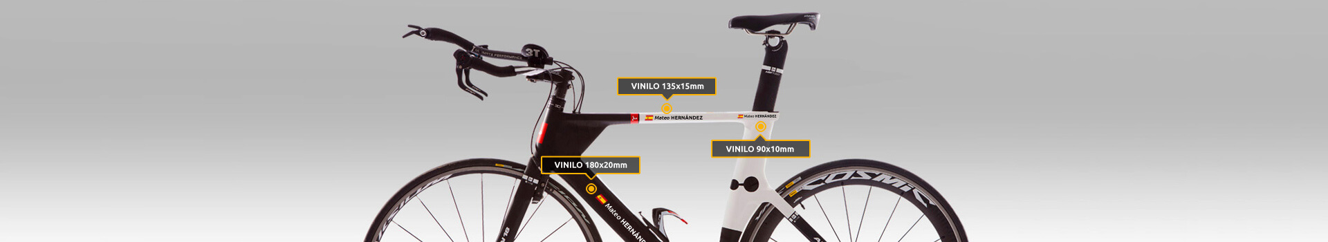 Pegatinas personalizadas para bicicletas -