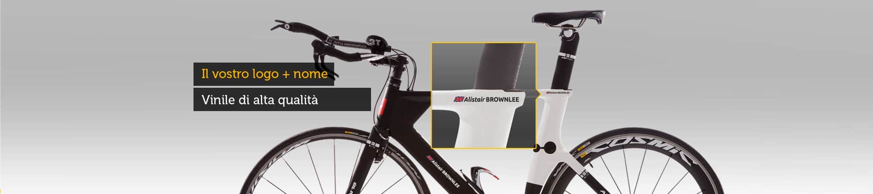 Adesivi personalizzati per biciclette